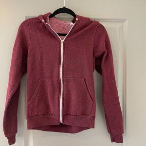 American Apparel women's zip up hoodie